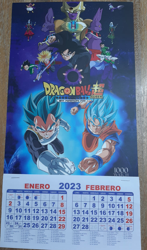 Calendario Dragon Ball ( Leer Condiciones en Descripcion )