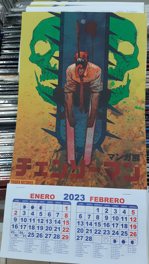 Calendario Chainsaw Man ( Leer Condiciones en Descripcion )